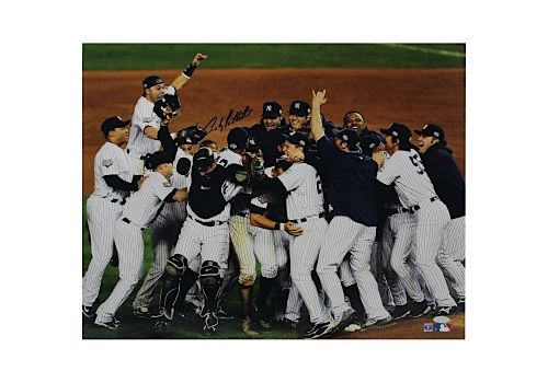 Andy Pettitte Signed 2009 Yankees WS Celebration (Steiner Sports COA)